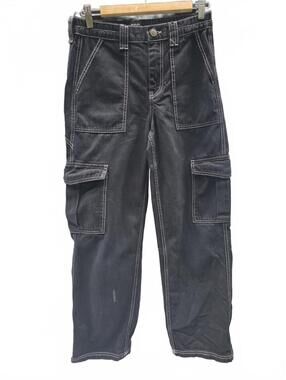 BDG Urban Outfitters Black Contrast Stitch Cargo Skate Jeans Size 28